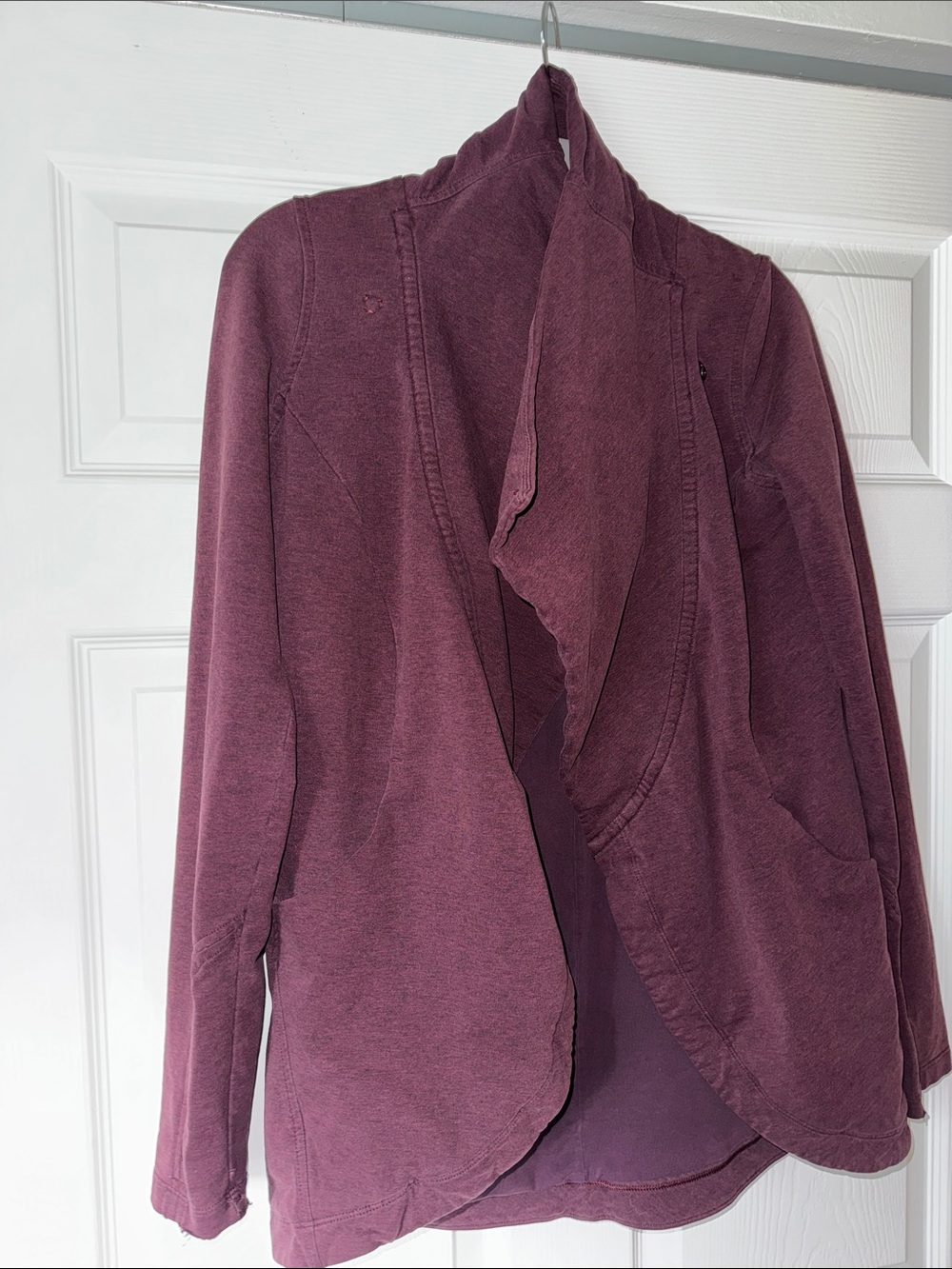 Lululemon Plum/maroon open-front jacket